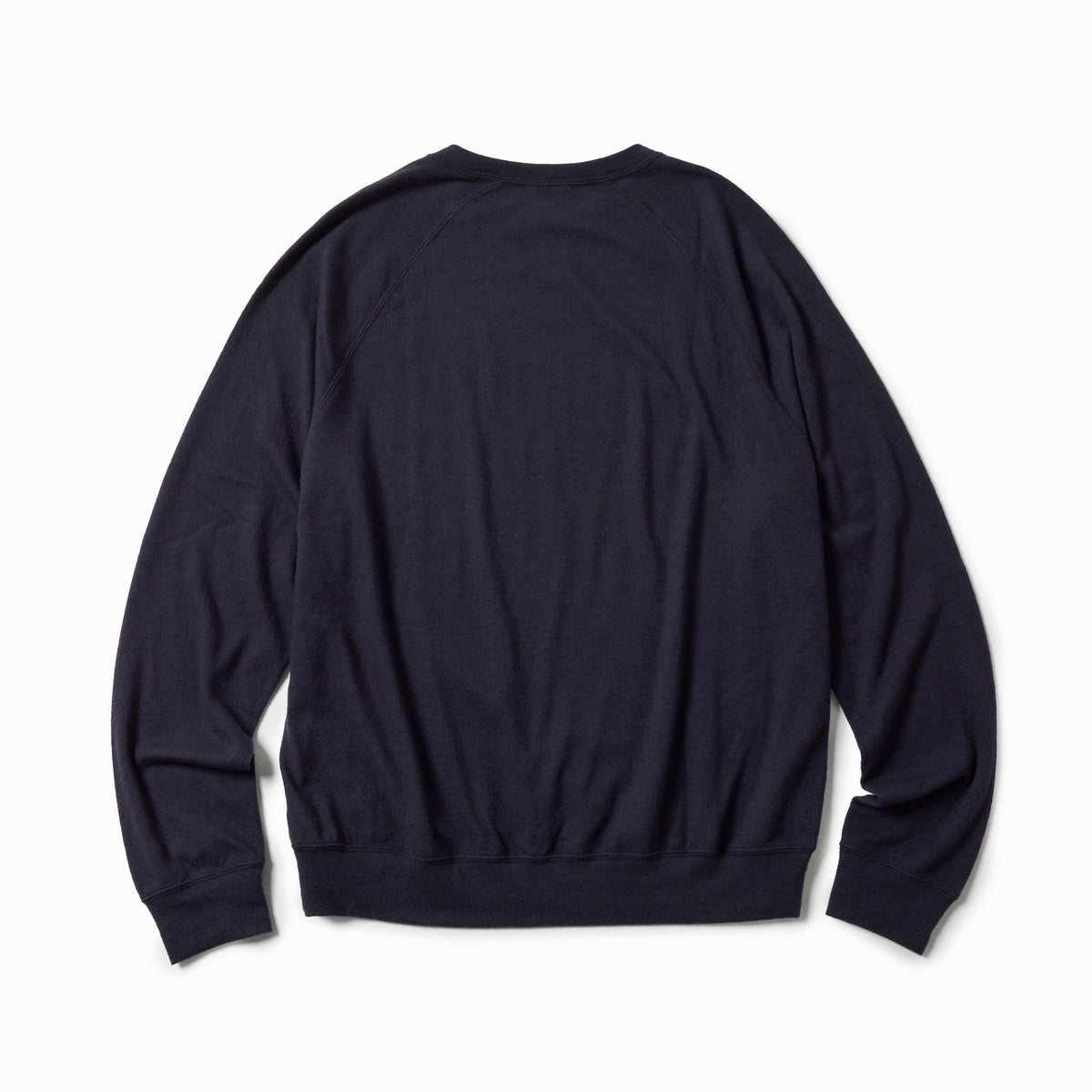 GL69413 / WASHBLE WOOL SUPER 140's RAGLAN CREW NECK SHIRT