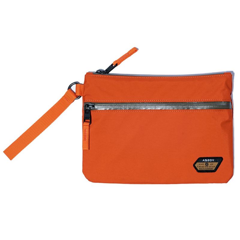 WATER PROOF FLAT POUCH Msize/ORANGE