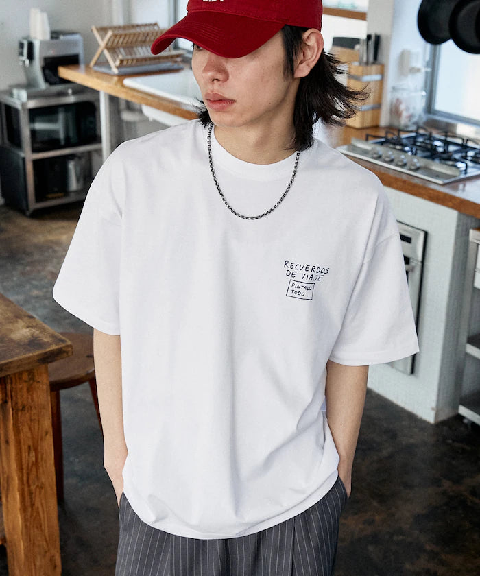 Love Pop Studio Travel Note Typography T-Shirt