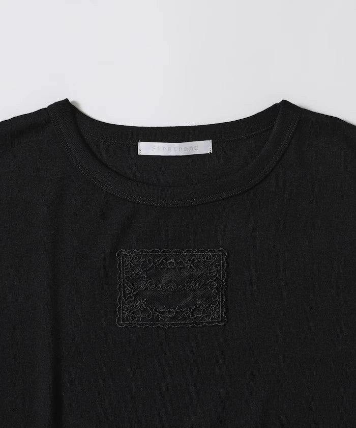 Lace Applique Cotton Modal T-Shirt