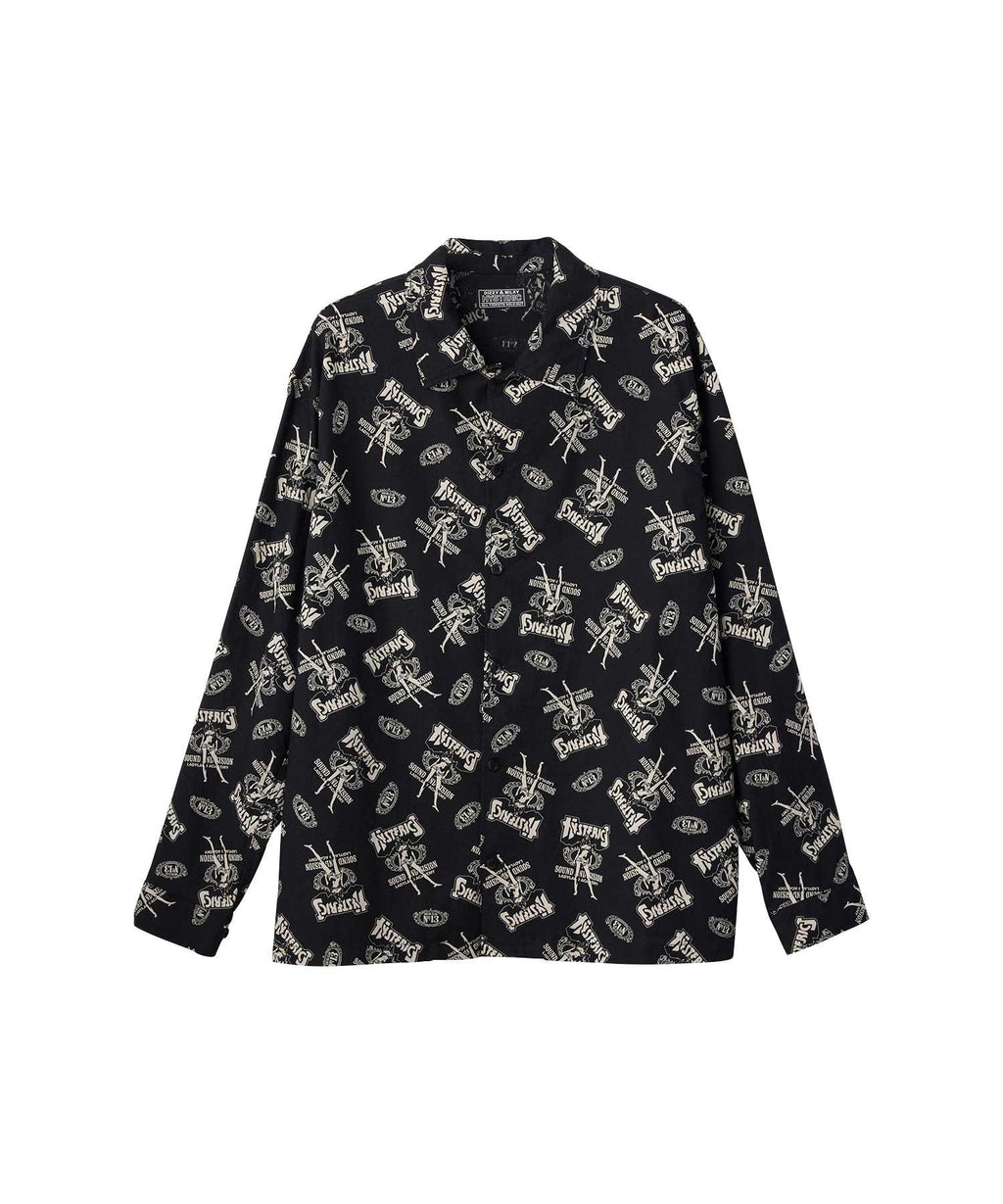 Bad Ass Whisky Pattern Flat Color Shirt