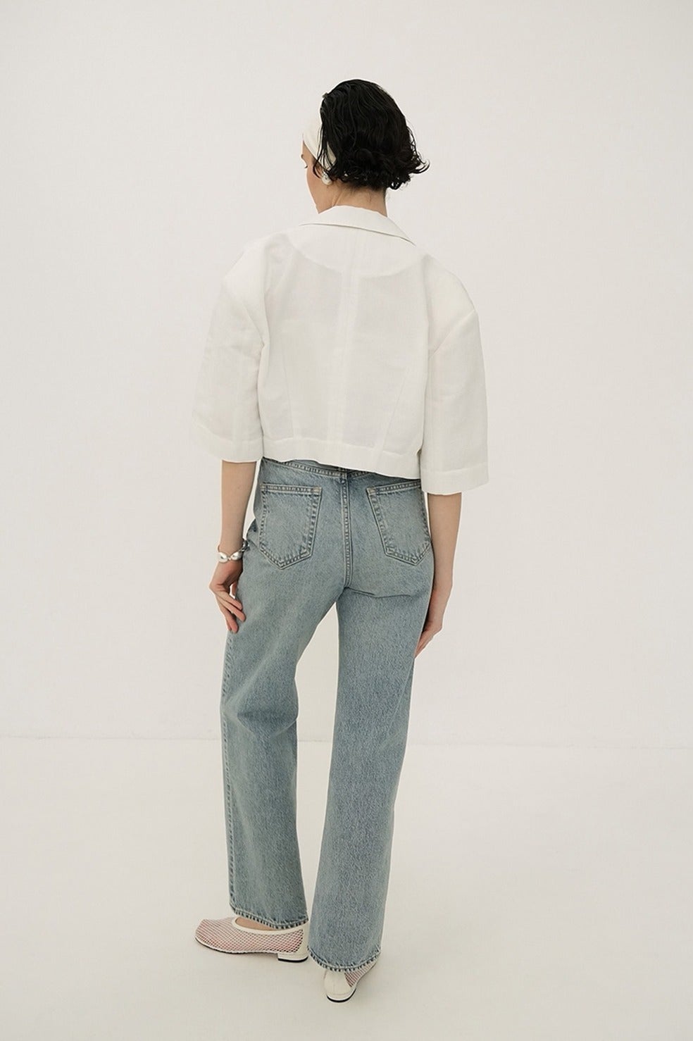 DAD CROPPED TAILORED JACKET