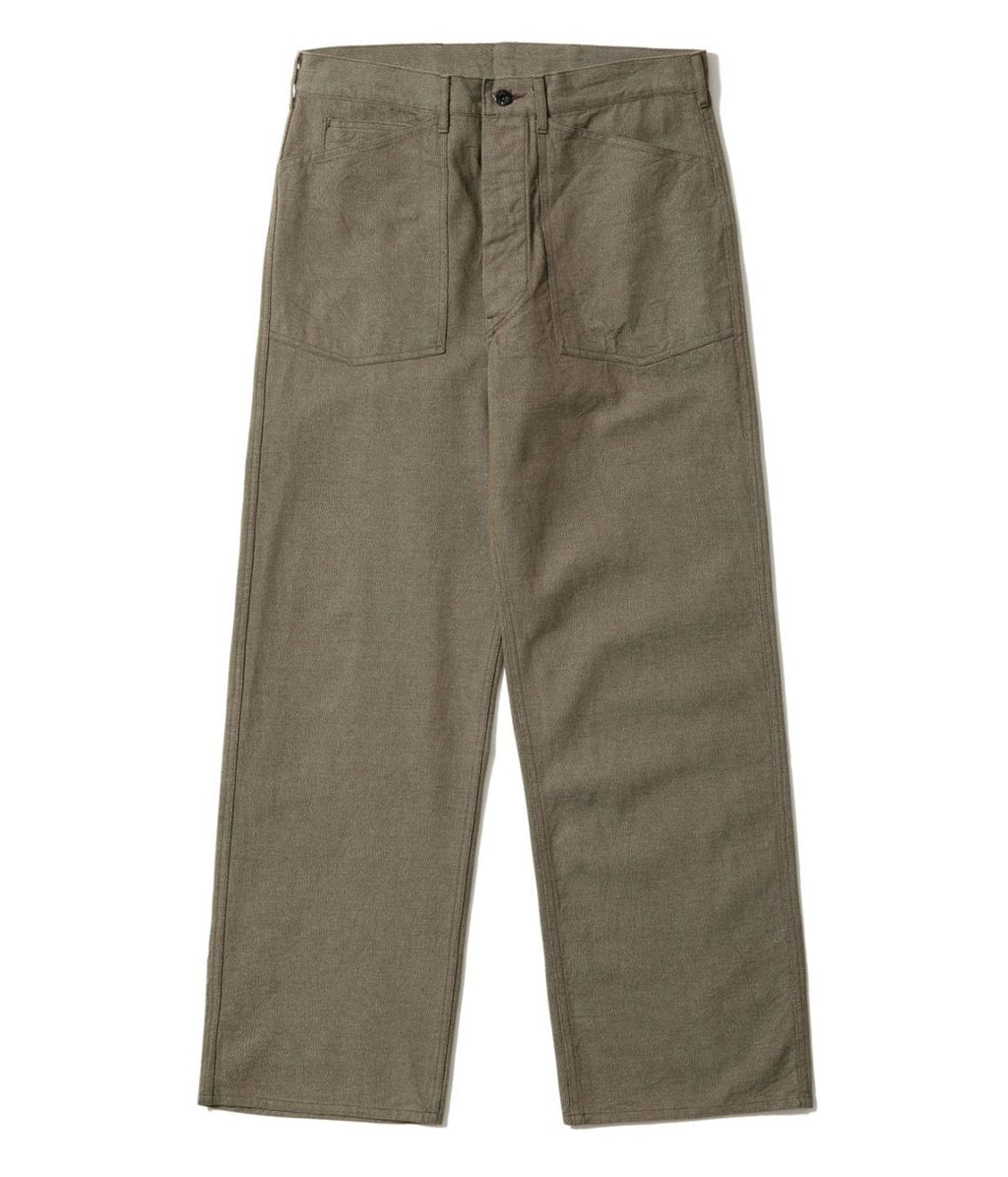 TROUSERS, WORKING, BROWN DENIM