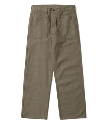 TROUSERS, WORKING, BROWN DENIM