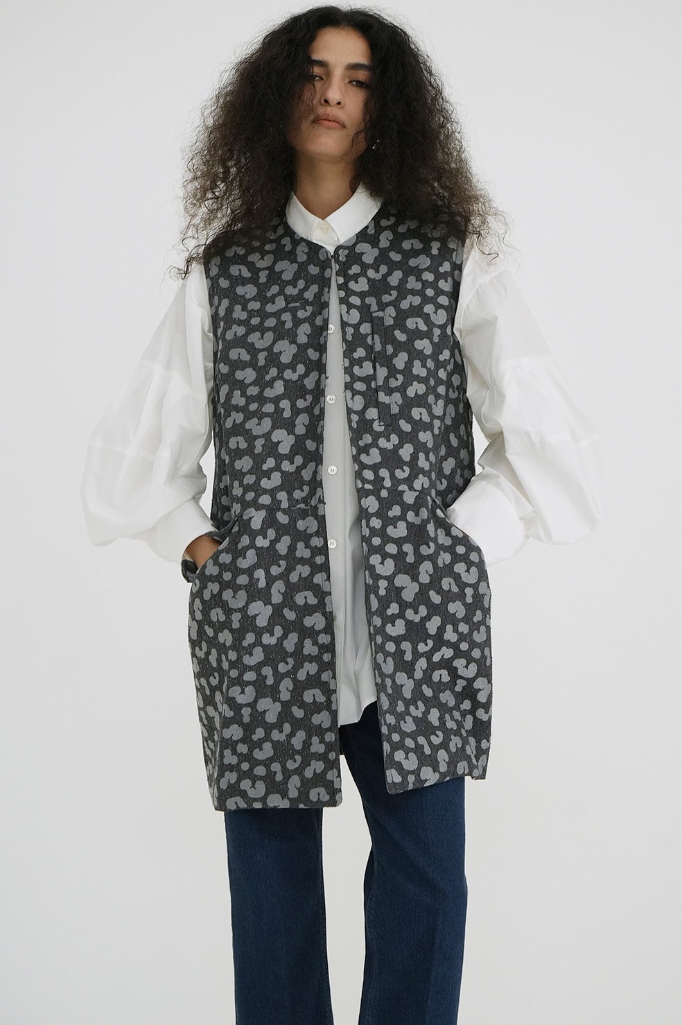 LEOPARD LONG GILET