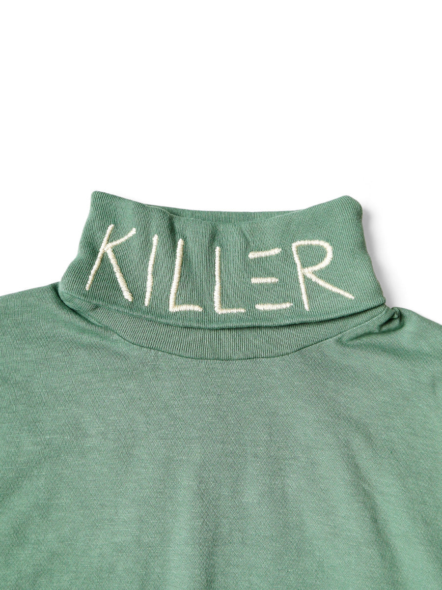 18.5/- Tenjiku High Neck Long T (KILLER Embroidery)
