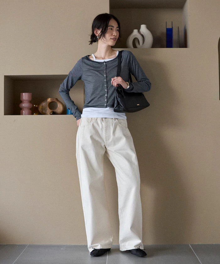 [February 12, 12:00 Release] Layered Set Top / Striped Cardigan & Camisole