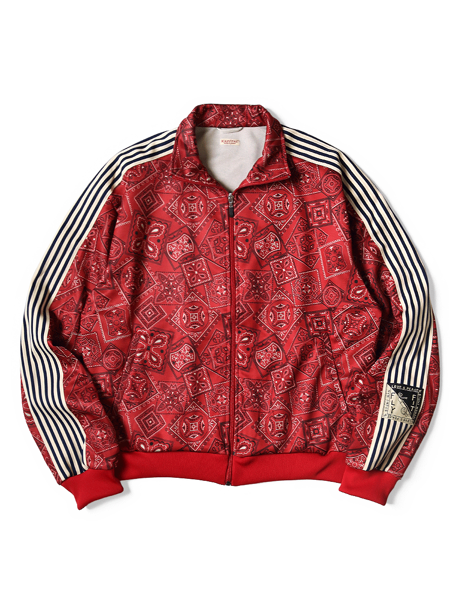 Smooth Jersey COOKIE Bandana Pattern Track JKT