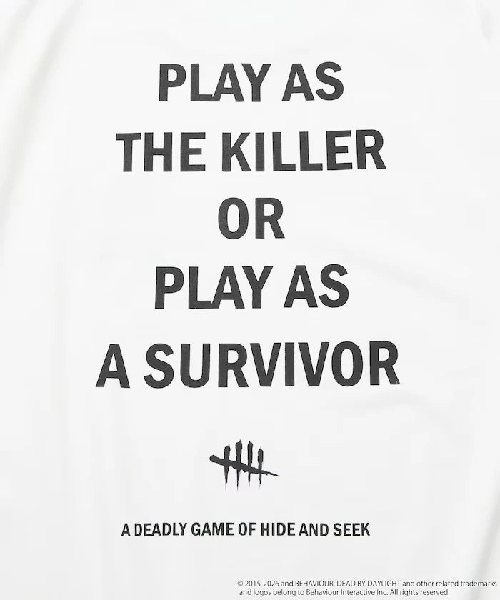 Dead By Daylight Exclusive Back Logo Print Crew Neck T-Shirt