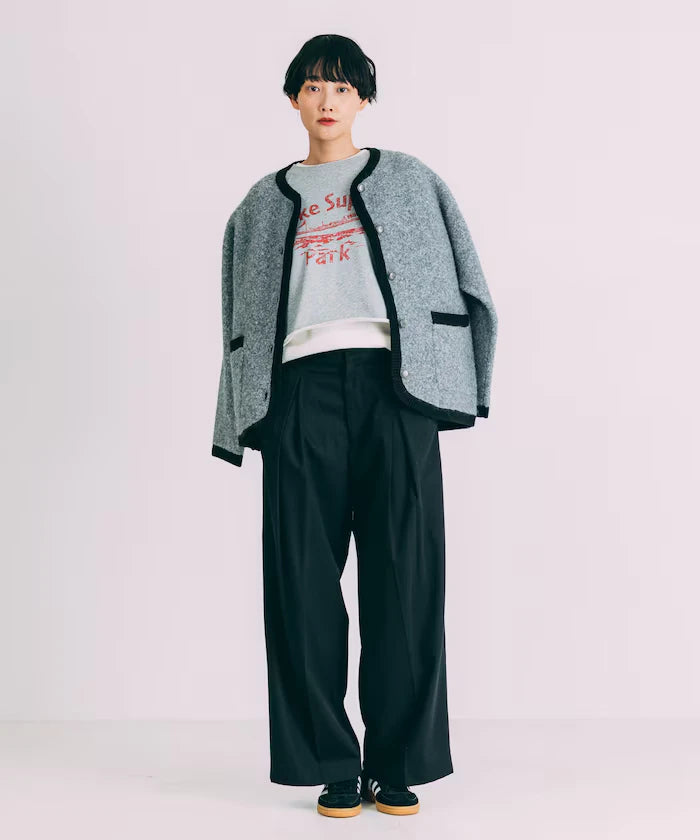 Tuck Wide Slacks Pants