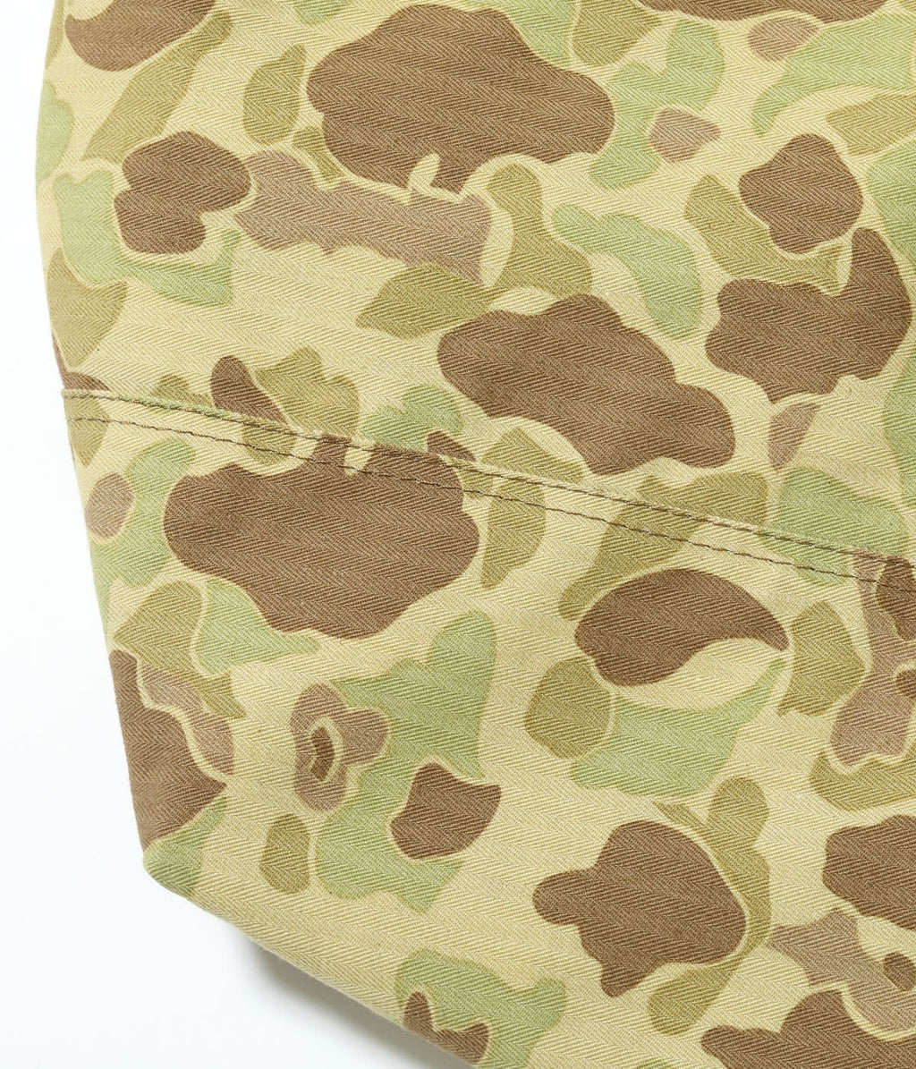 HERRINGBONE TWILL, CAMOUFLAGE REVERSIBLE BAG SEABEES STENCIL