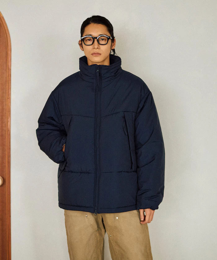 PRIMALOFT PUFF JACKET / Primaloft Stand Collar Puff Jacket / Insulated Blouson