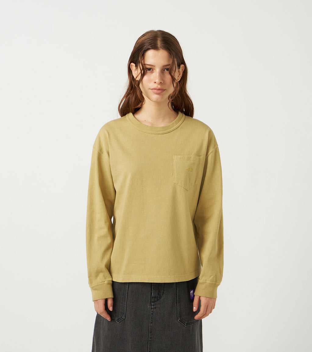 8oz Field Long Sleeve Pocket Tee