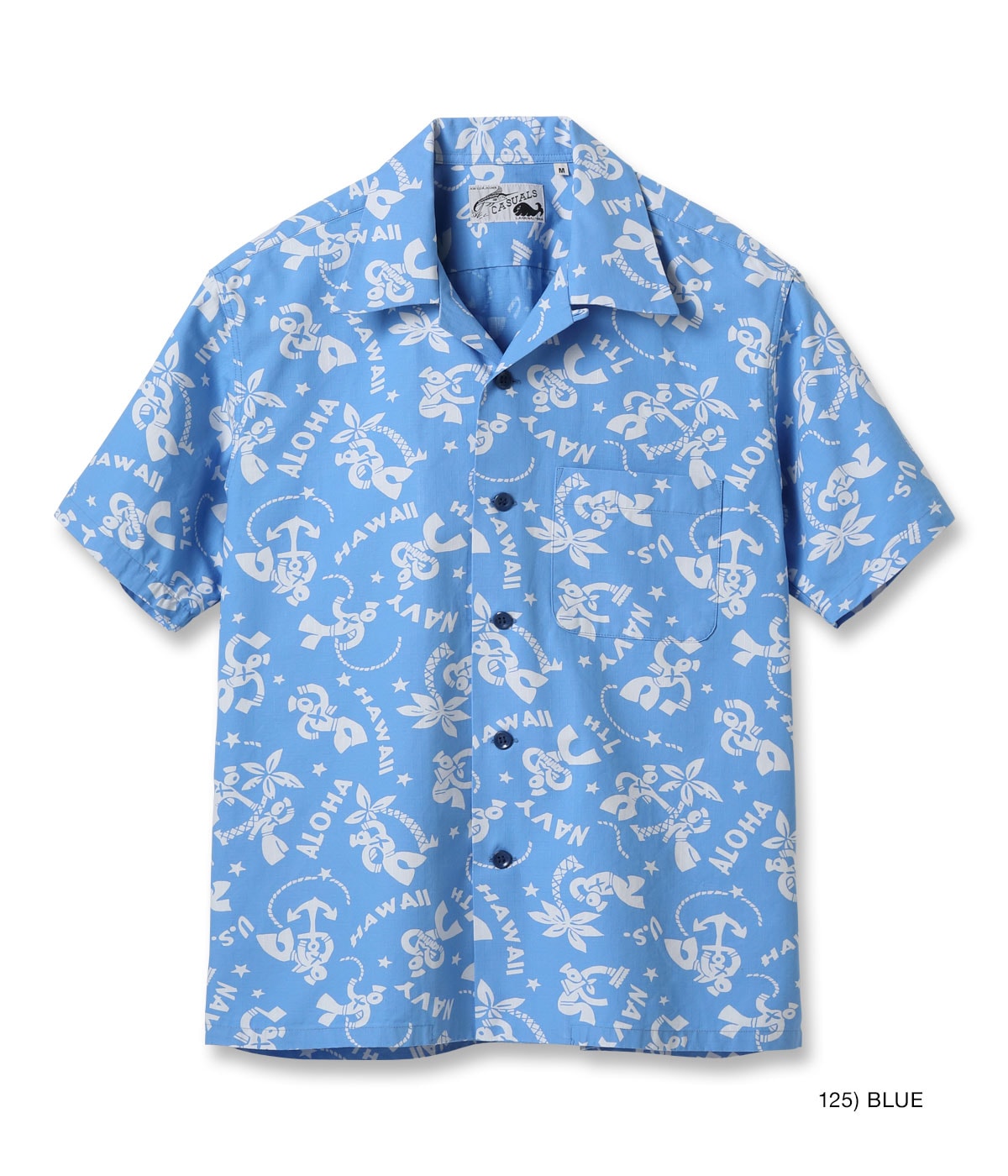 COTTON RIPSTOP OPEN SHIRT “SAILOR MOKU STARS”