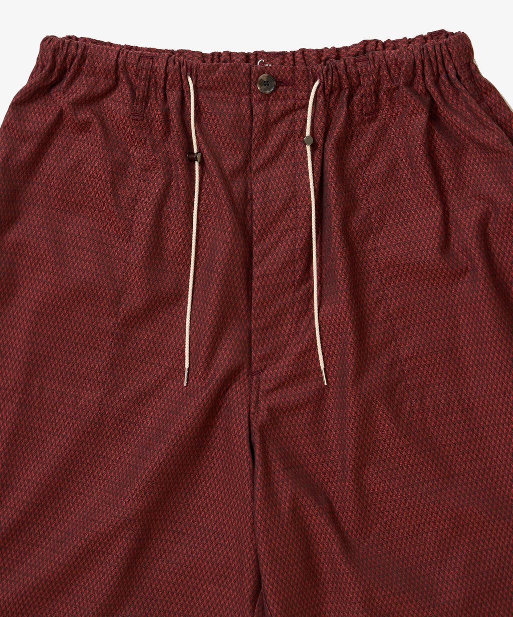 banshu ori circular fatigue short pants wine
