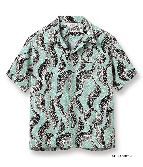 HIGH DENSITY RAYON OPEN SHIRT “ABSTRACT”
