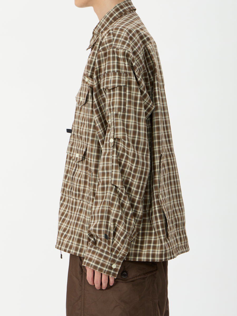 TECH ZIP ANGLER SHIRT L/S PLAIDS