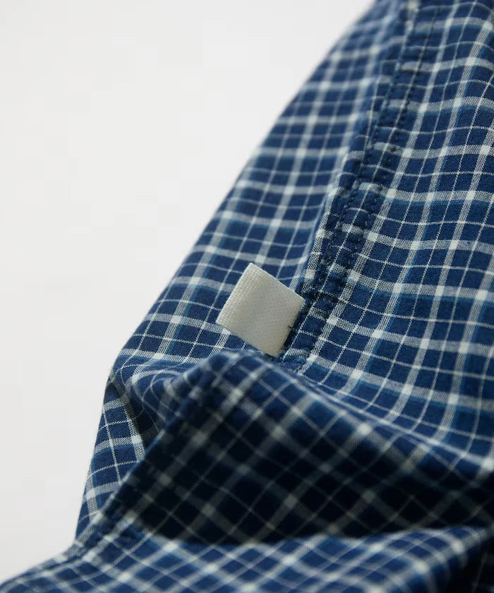 Indigo Madras Check Easy Pant