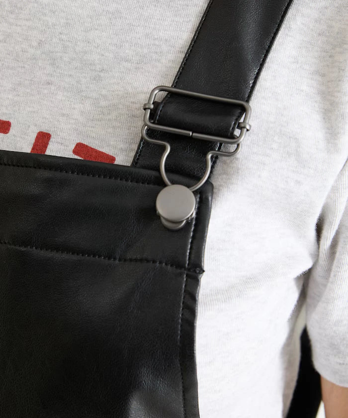 Leatherette Overalls