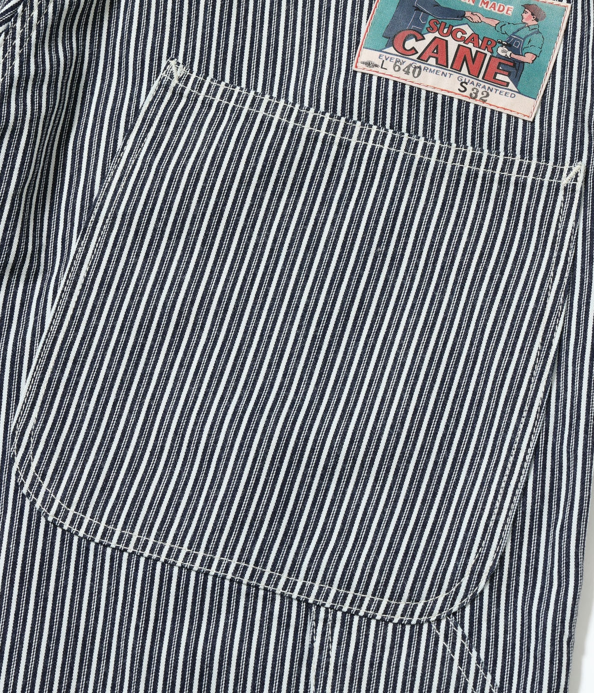 Fiction Romance 6oz. Indigo Stripe Double Knee Shorts