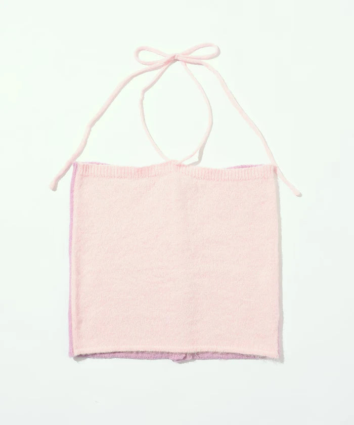 Alpaca Blend Bicolor Knit Vest