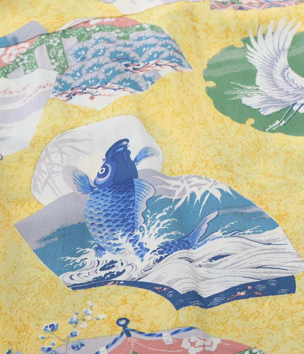 Rayon Hawaiian Shirt 'Japanese Quaint Design'