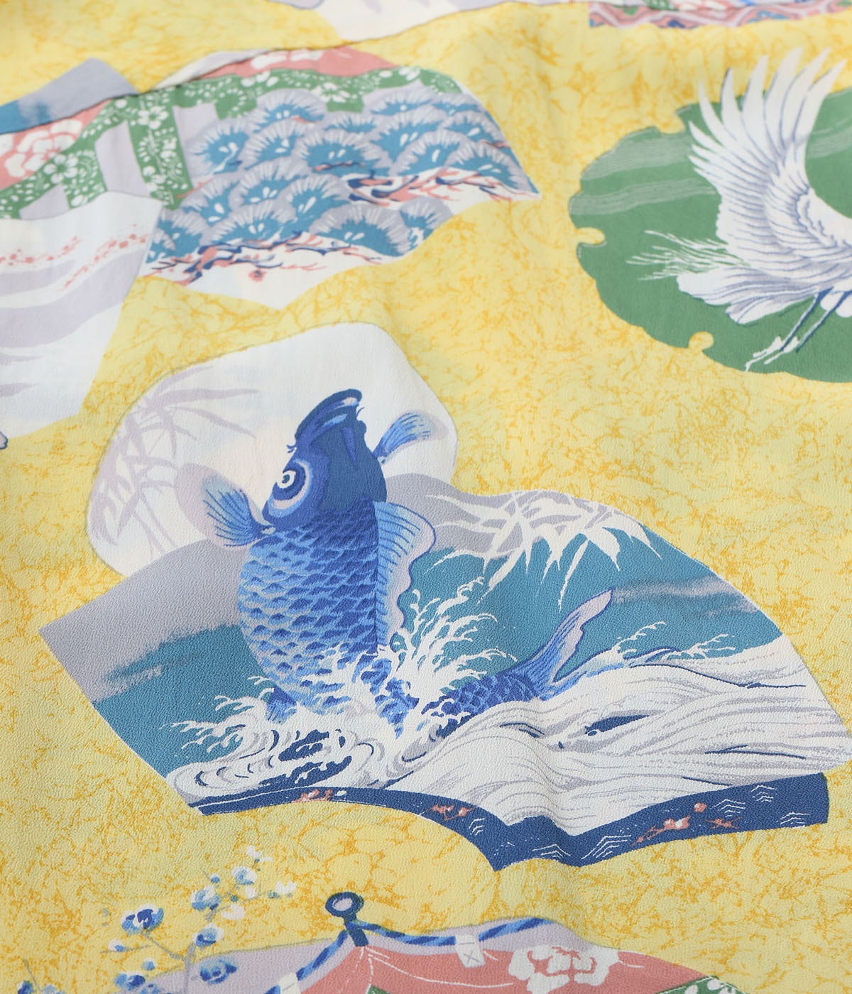 Rayon Hawaiian Shirt 'Japanese Quaint Design'