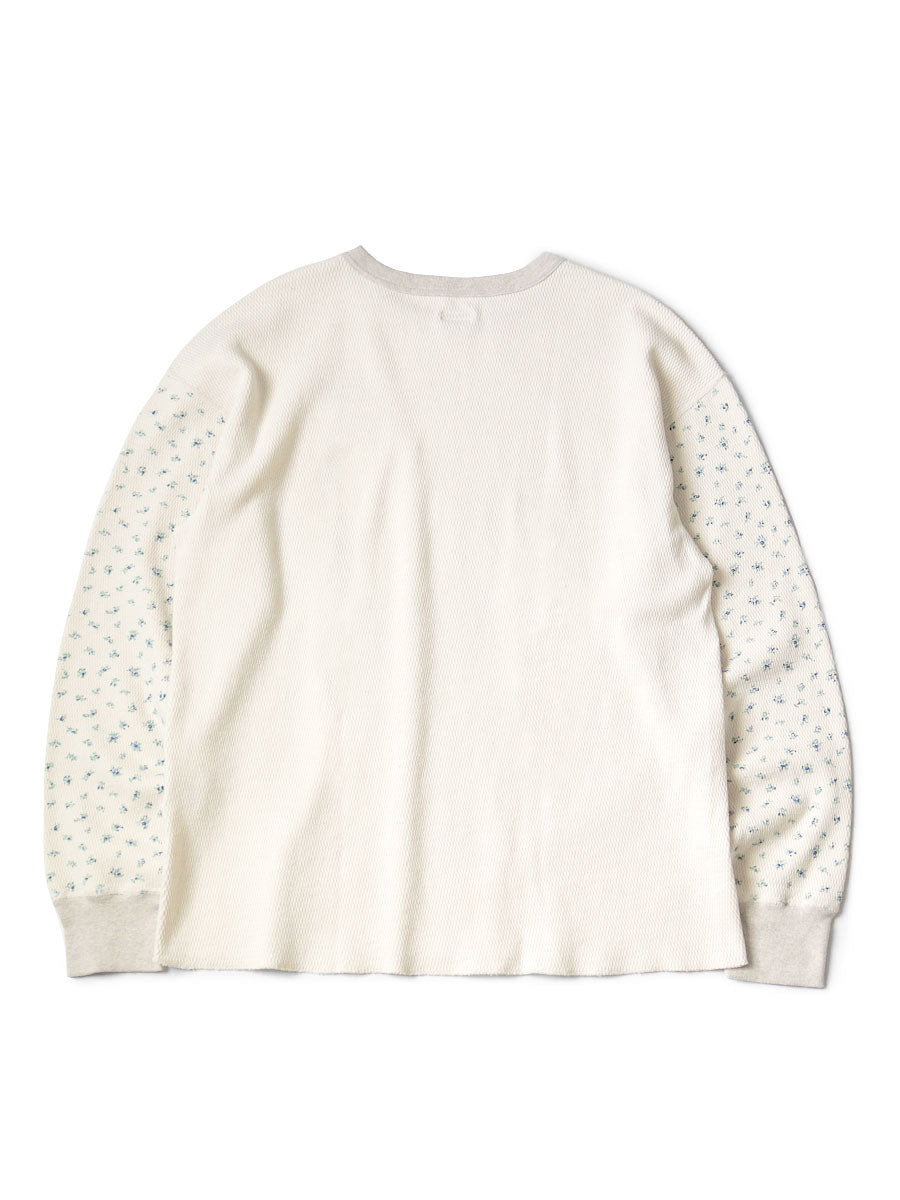 Waffle Jersey Small Flower pt 2TONE Long T (KAPITAL Embroidery)