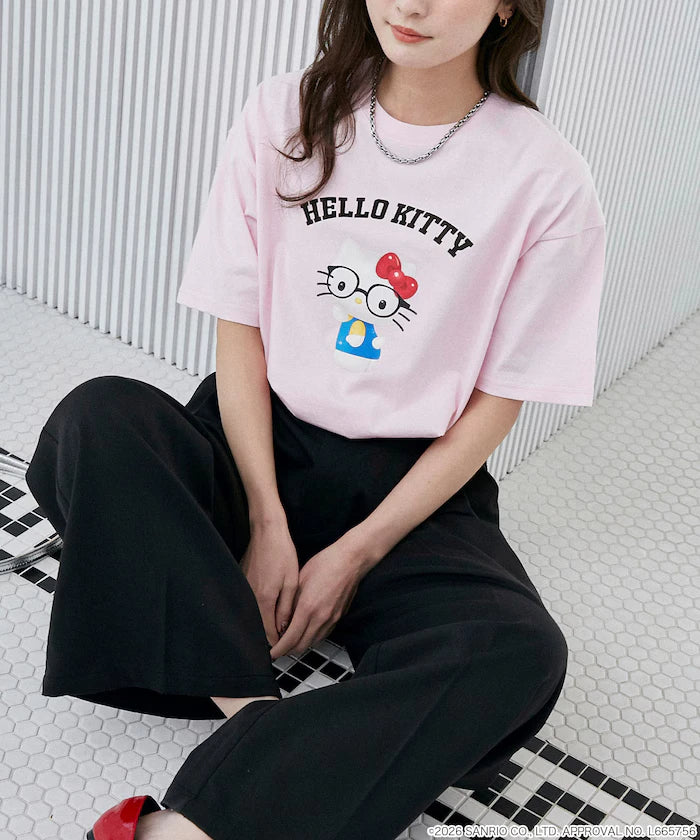 "SANRIO CHARACTERS" College Style Printed T-Shirt Limited Edition