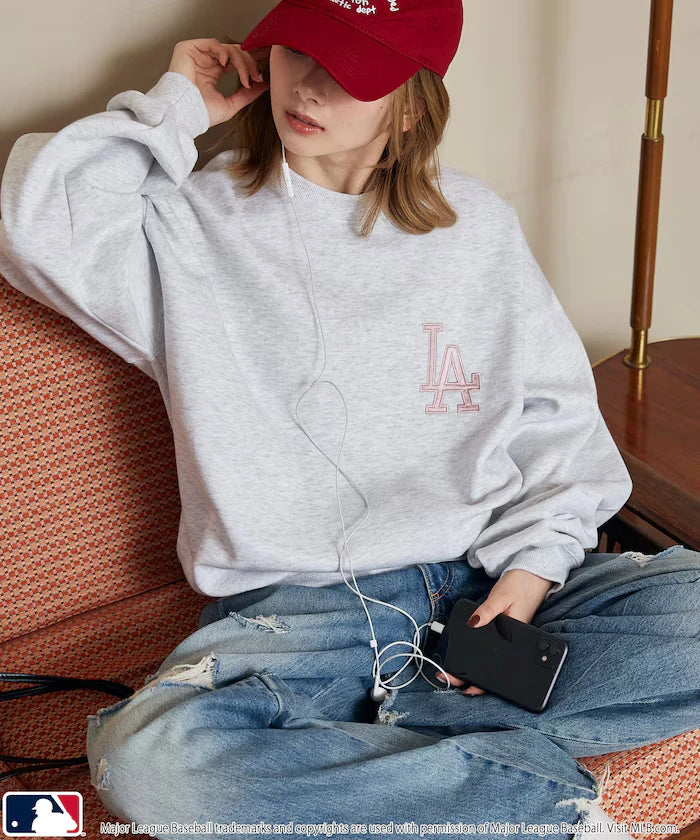 Custom MLB Fleece Crewneck Logo Sweatshirt Limited Edition