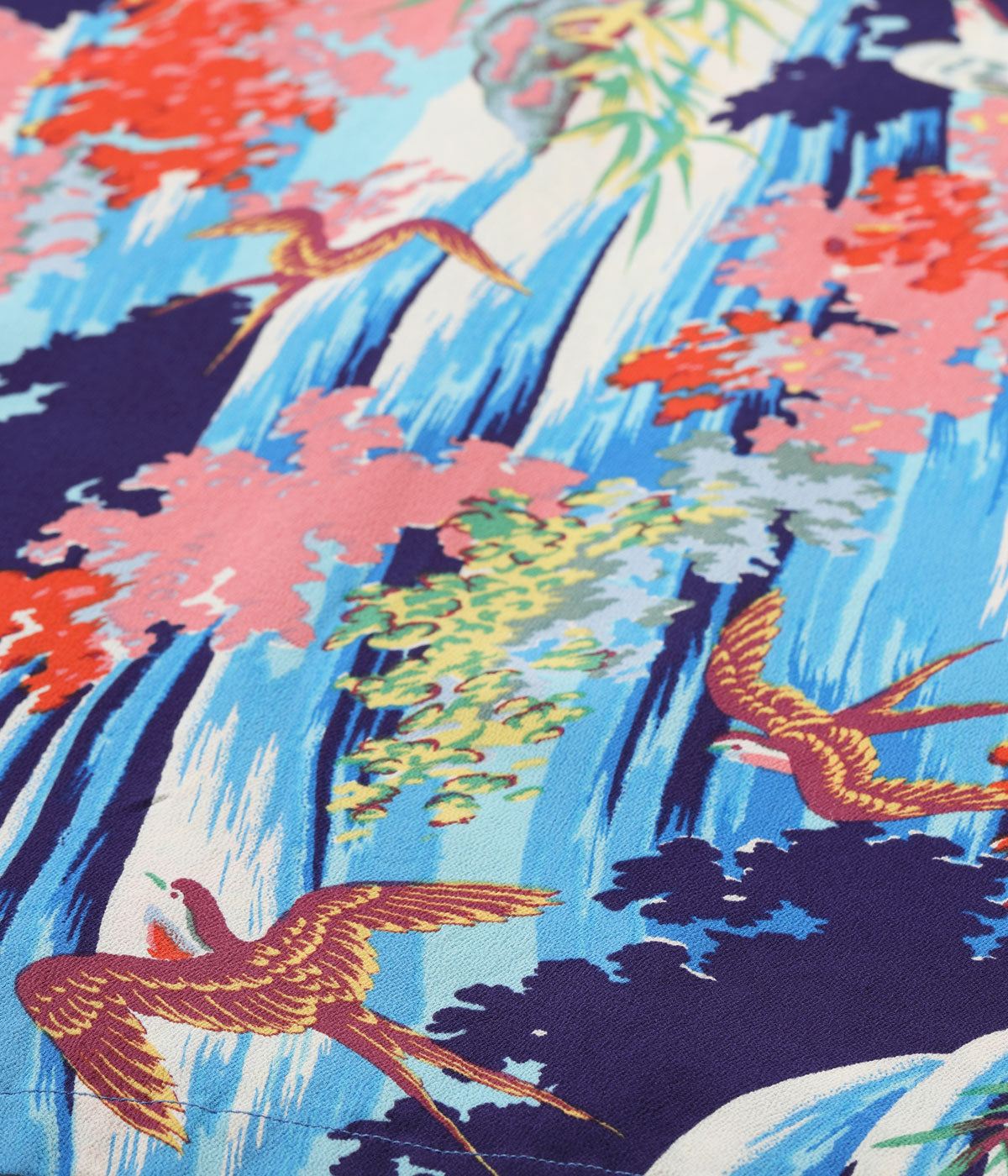RAYON HAWAIIAN SHIRT “SWALLOW WILDLY FLUTTERING”