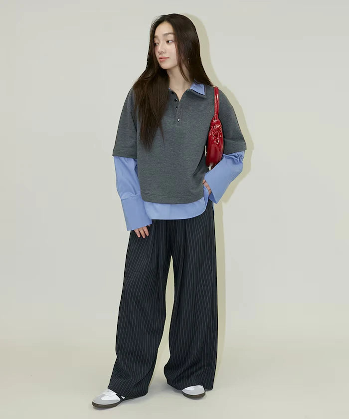 Shirt Layered Polo Top Limited Edition