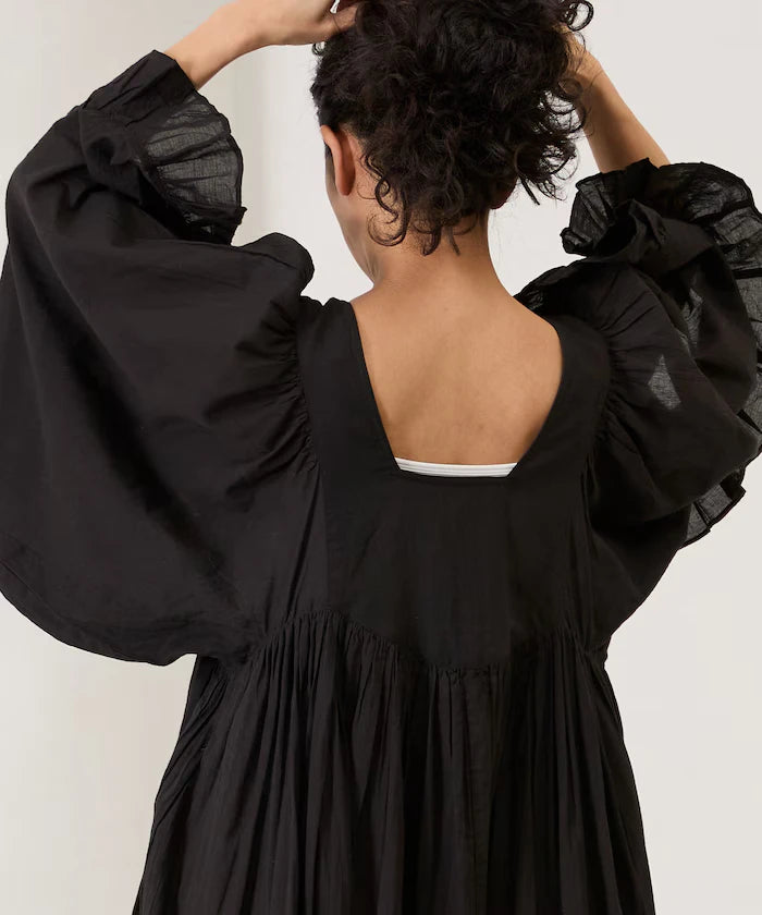 India Square Neck Frilled Dress