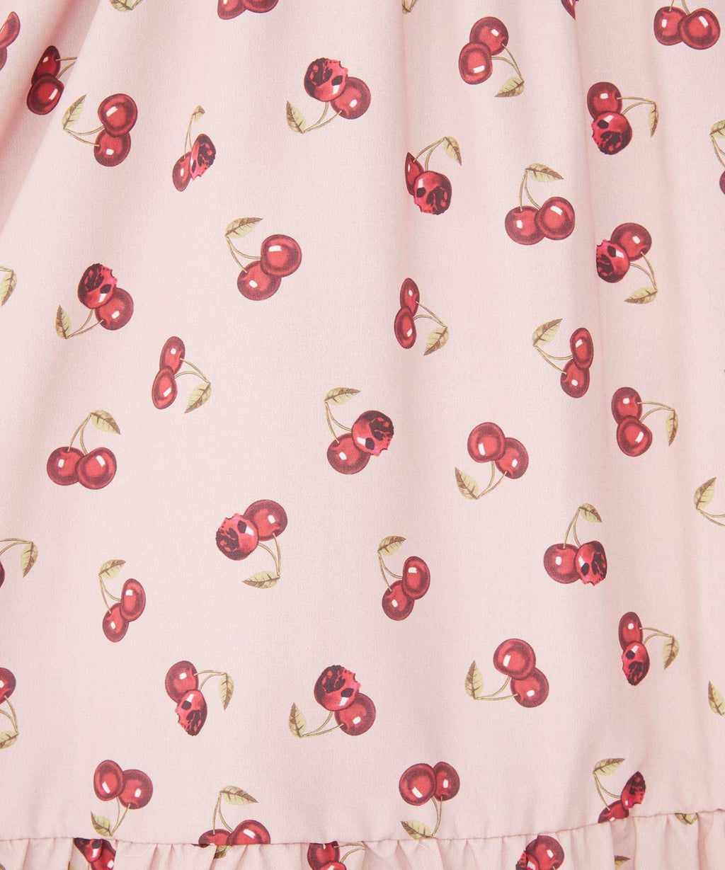 Skull Cherry Pattern Camisole Dress