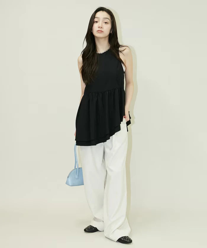 Nylon Washer Asymmetrical Blouse Limited Edition