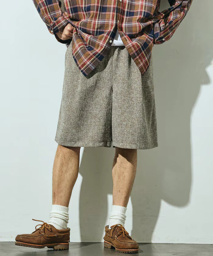 Summer Tweed Easy Wide Shorts / Compatible with Setup