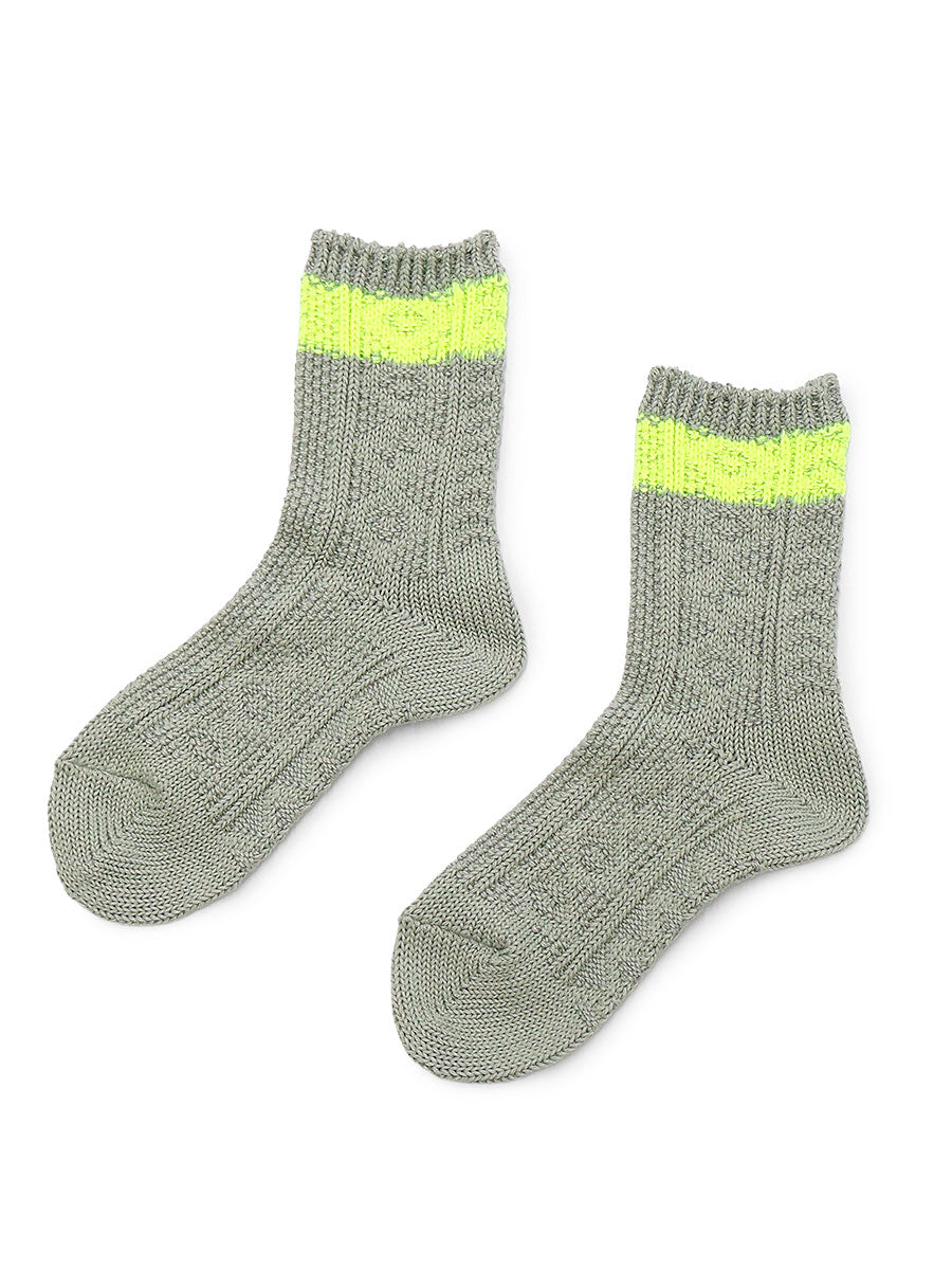 56本 Cable Knit Neonline Socks