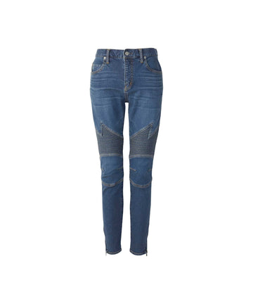 Box Logo Shirring Denim Pants
