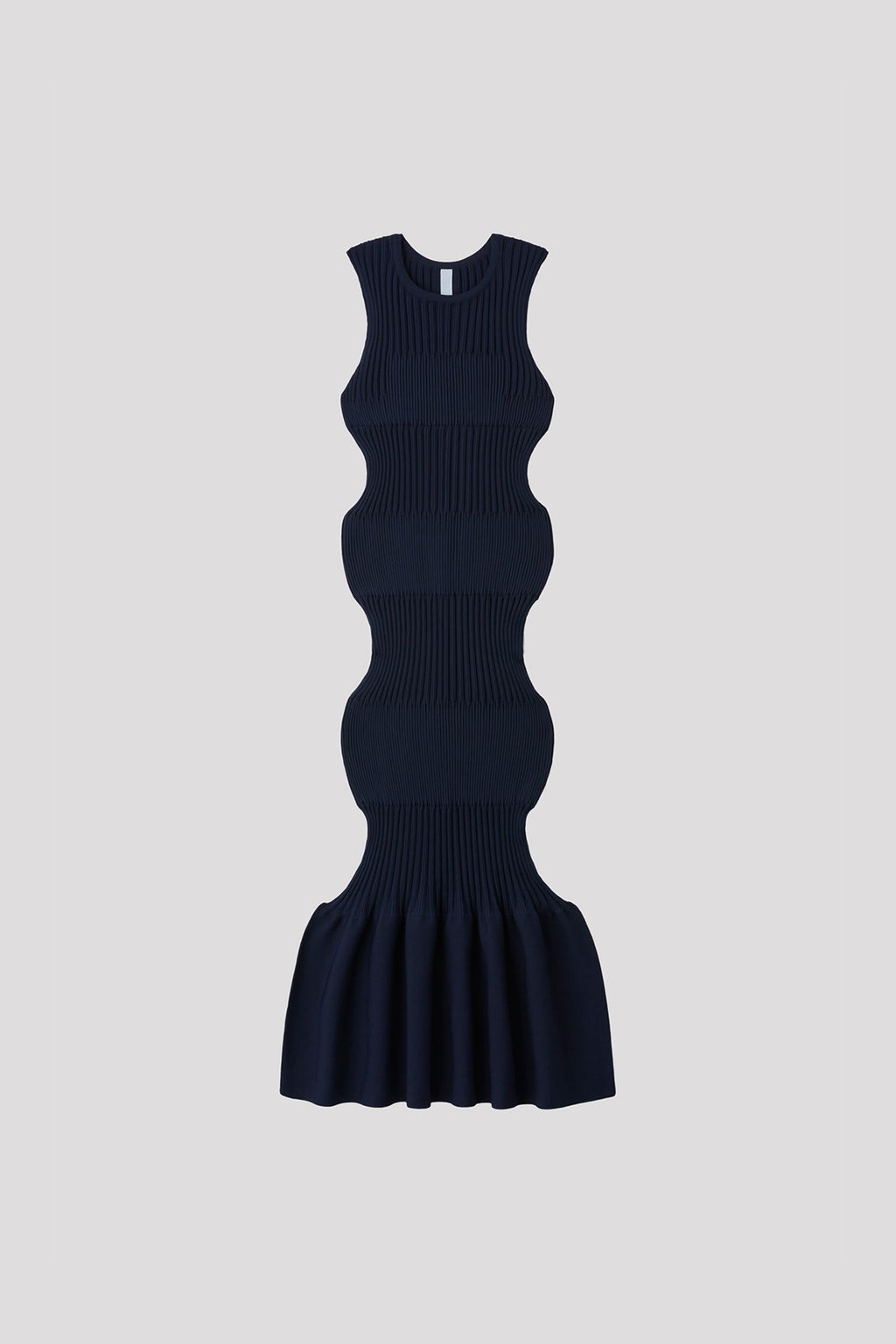 FLUTED SLEEVELESS MERMAID DRESS