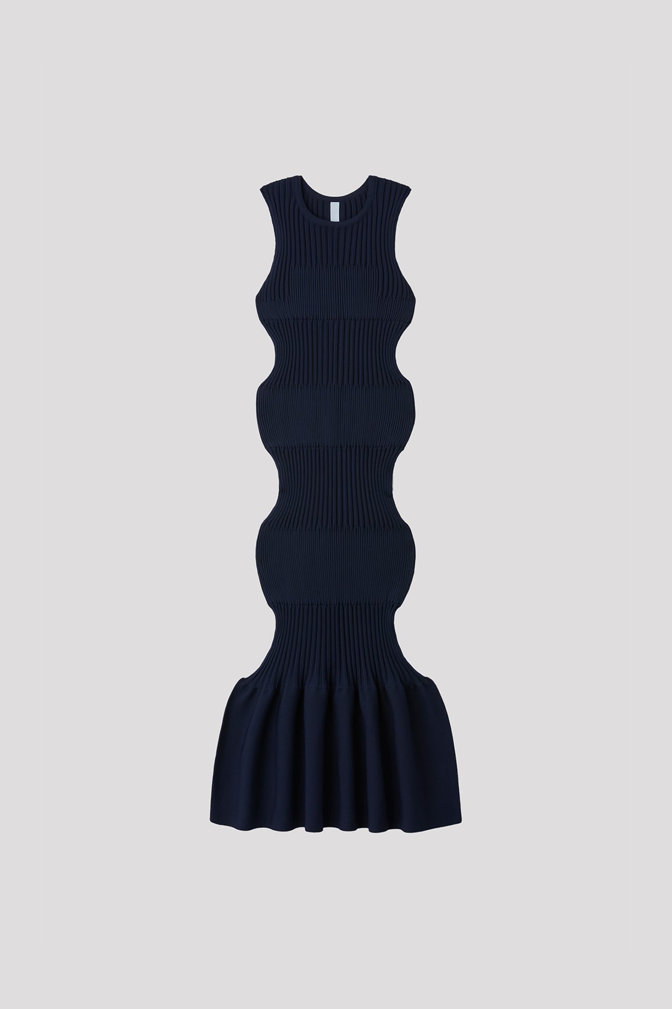 FLUTED SLEEVELESS MERMAID DRESS