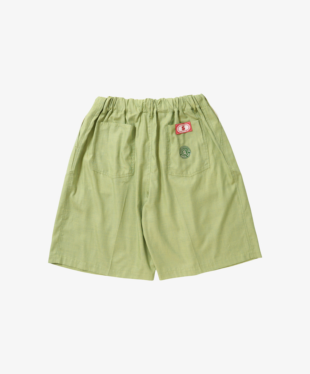 banshu ori circular short pants green