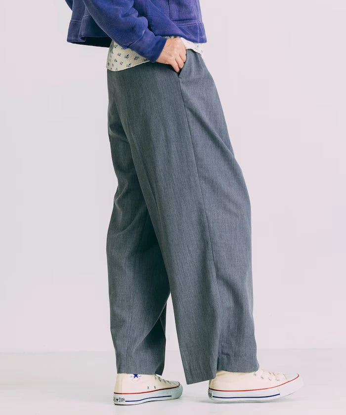 Tuck Wide Slacks Pants