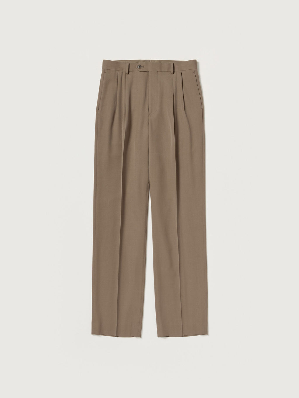 LIGHT WOOL MAX GABARDINE TWO-TUCK SLACKS