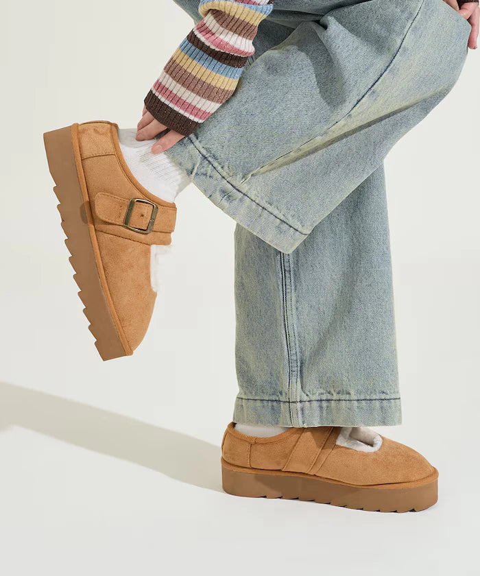 Thick Sole Eco Fur Mary Jane [Limited Edition]