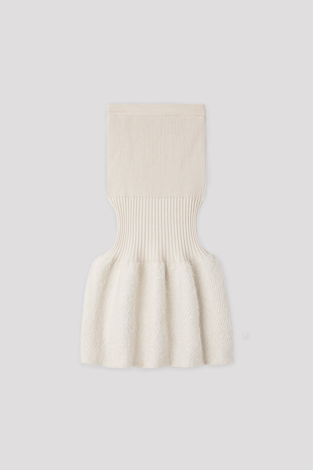 FLUTED PILE GLITTER MERMAID SKIRT