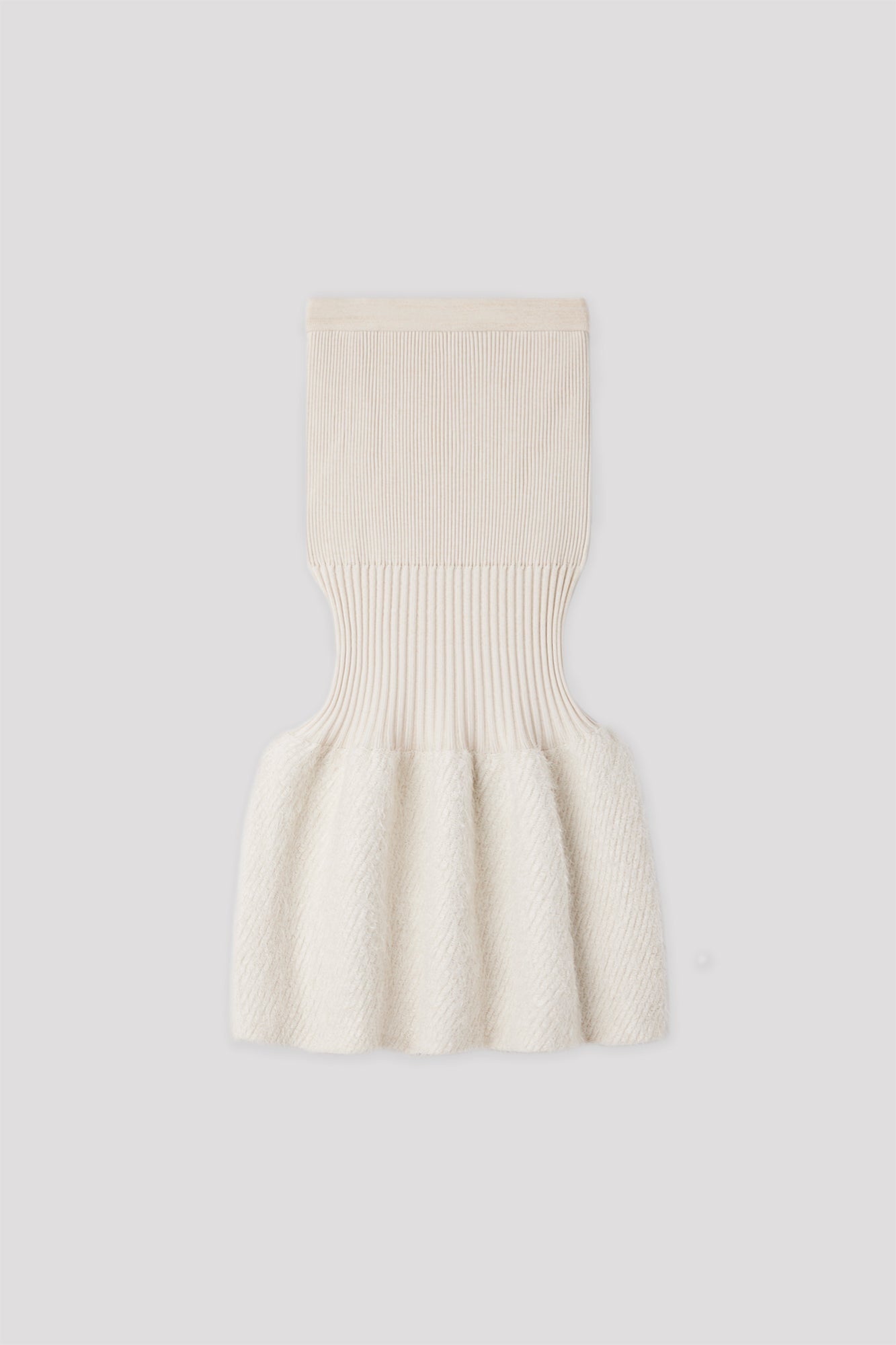 FLUTED PILE GLITTER MERMAID SKIRT