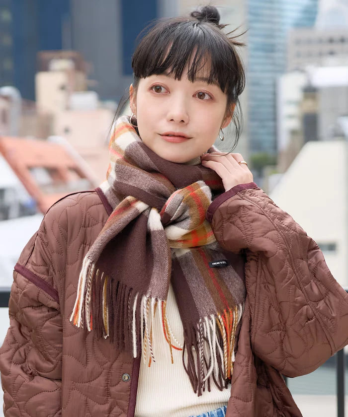 Wool Check Scarf