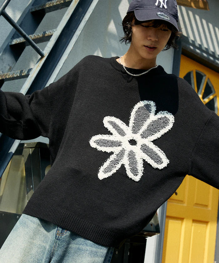 Boucle Flower Pullover Knit [Limited Edition]