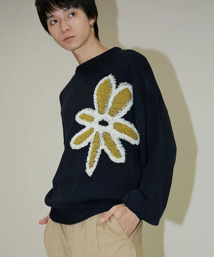 Boucle Flower Pullover Knit [Limited Edition]