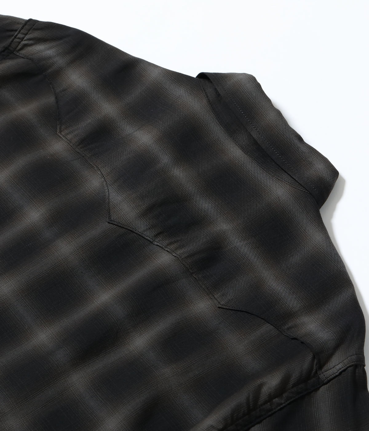Ombre Check Western Shirt